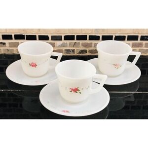 Vintage Childrens Toy Tea Cup & Saucer - 6 Piece Demitasse Mini Toy Cups Lot 6‎